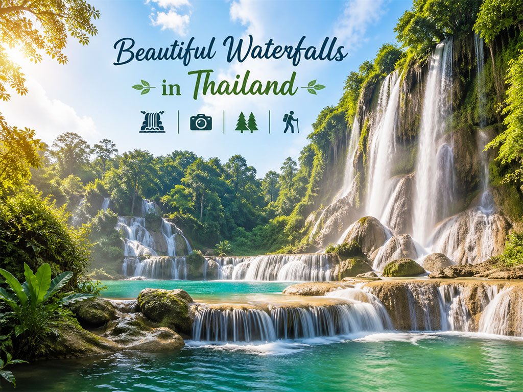les belles cascades en Thaïlande